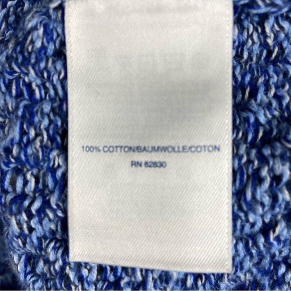 Land's End Drifter Women's Chunky Knit Crewneck Pullover Sweater‎ Size S/T Blue - Picture 5 of 6